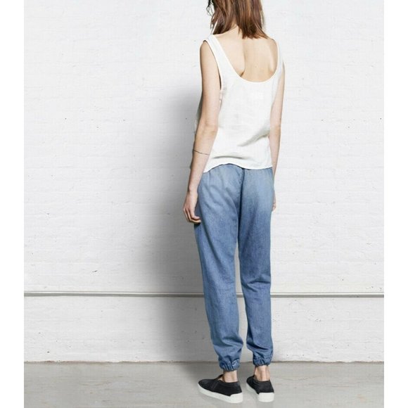 RAG & BONE Pajama Jogger Jeans DRAKES Medium Wash - Picture 4 of 12